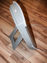 Photograph of built in stand for Klarstein seasonal affective disorder lamp.